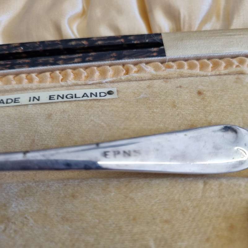 Vintage EPNS Christening Feeding set - Made in England
