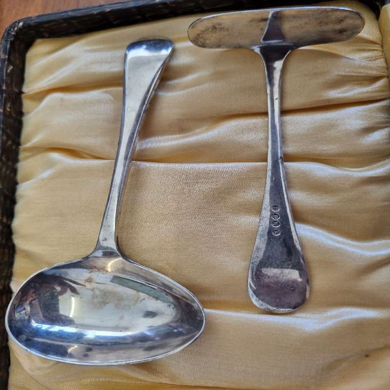 Vintage EPNS Christening Feeding set - Made in England