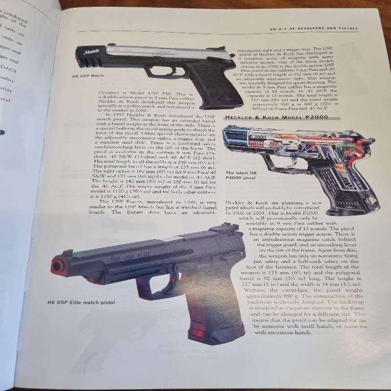 The Complete Encyclopedia of Pistols and Revolvers - A.E. Hartink - Large Heavy book