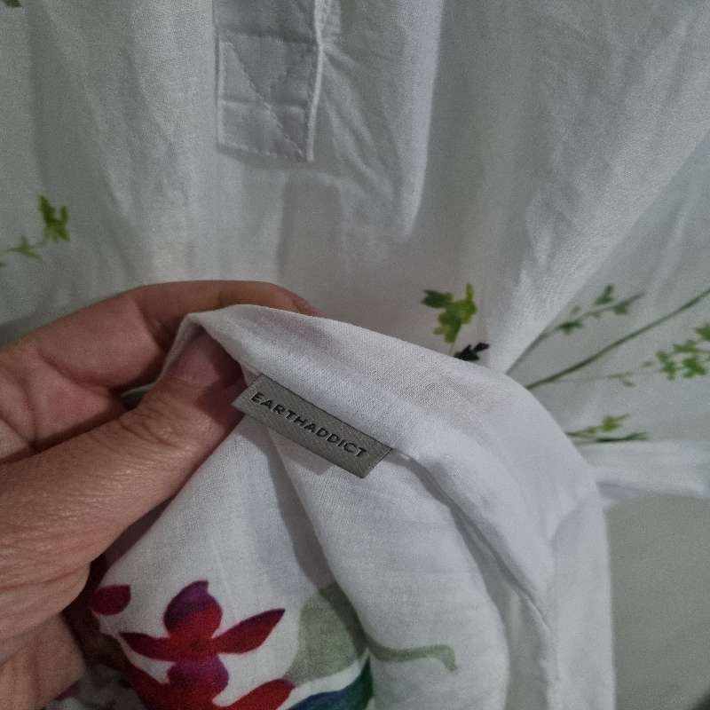 Earthaddict Dress - Size 36 - 100% Cotton - Never worn
