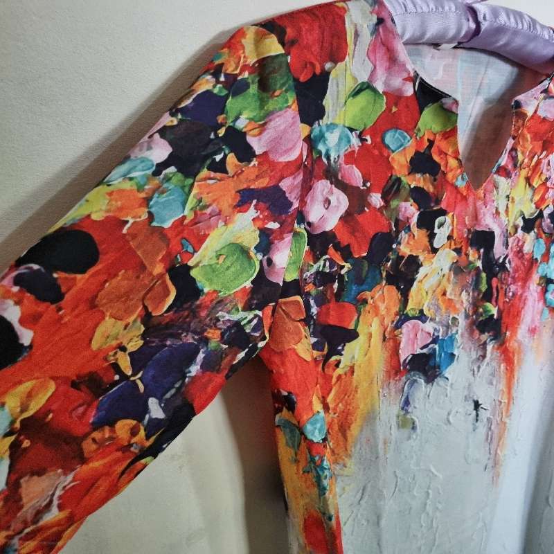Colourful Summer Dress - Size L