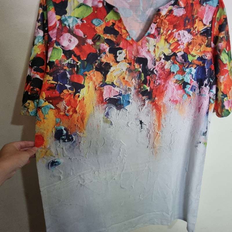 Colourful Summer Dress - Size L