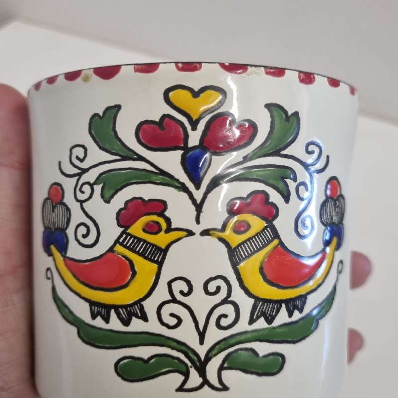 Moissiadis Greece Hand Made Enamel Cup