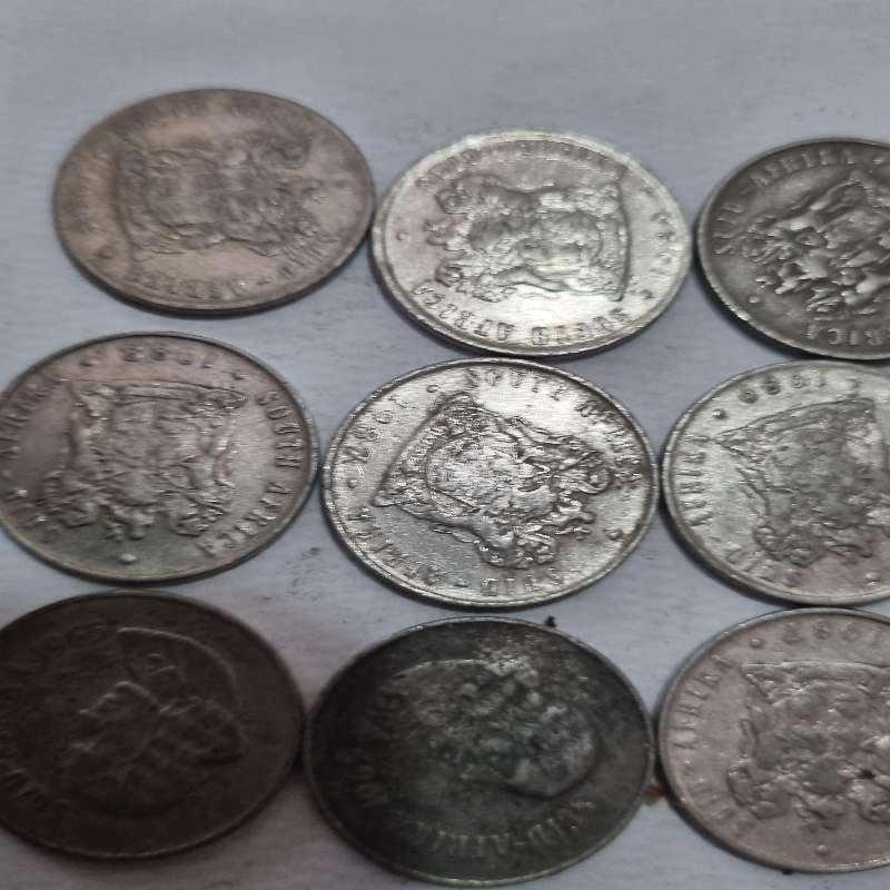 15 x 10 cent coins