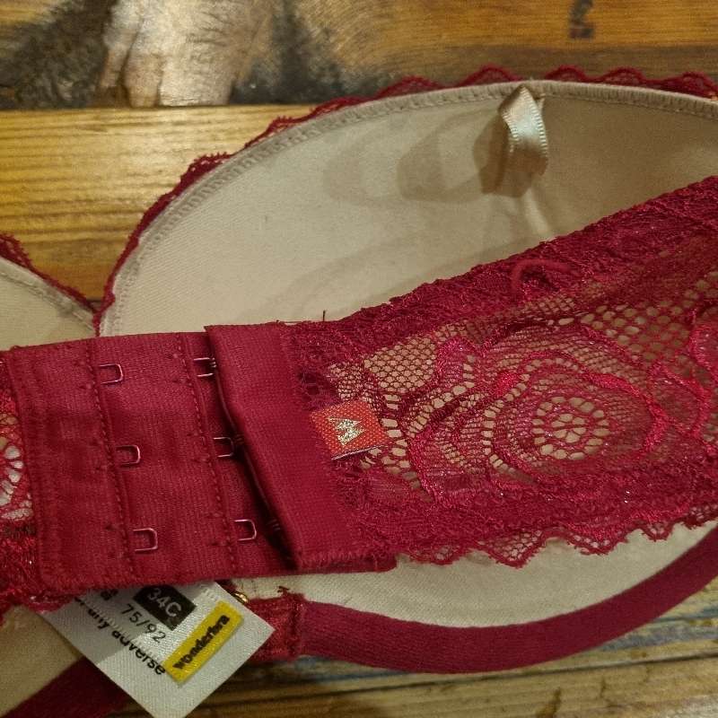 Red Strapless Wonderbra and Black Triumph Bra - Both Size 34C