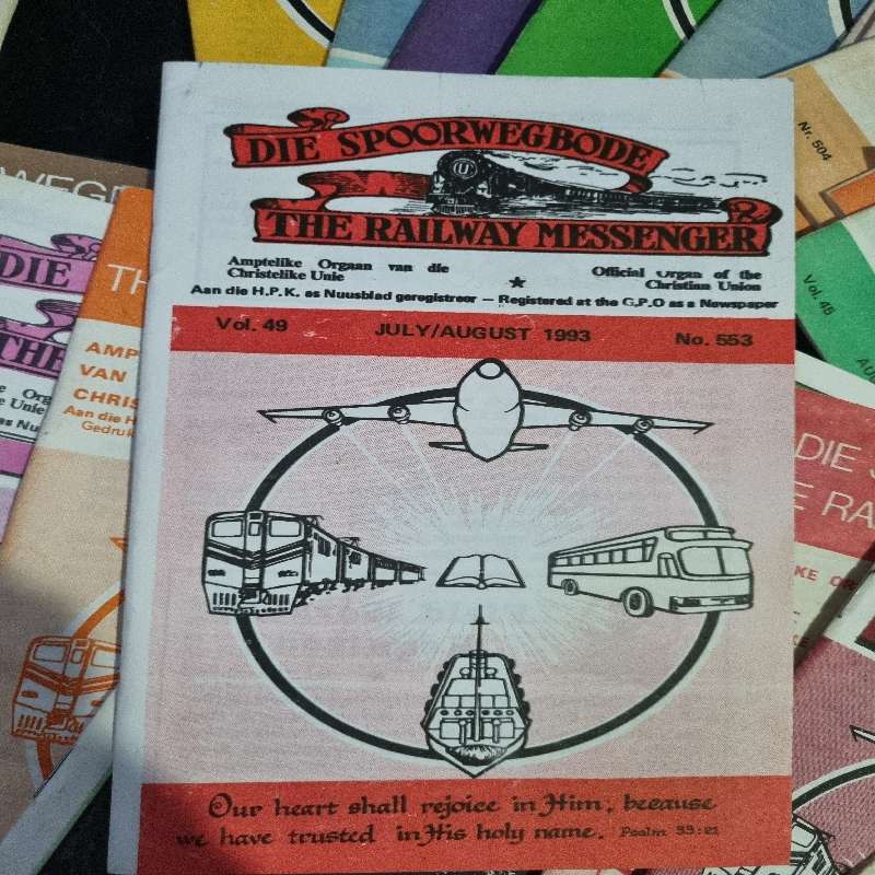 22 x Vintage booklets - Die Spoorwegbode / The Railway Messenger - 1970's to 1990's
