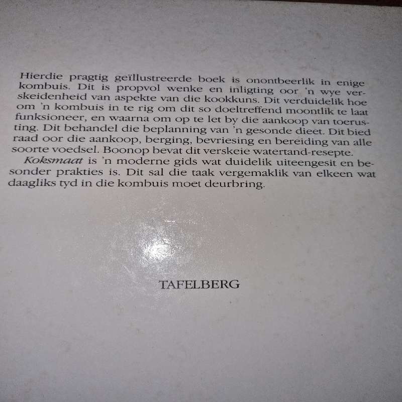 Koksmaat - Barbara Chandler en Annette Yates