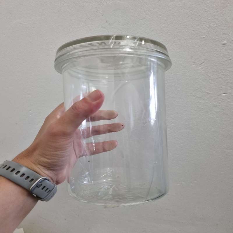 Vintage Glass Jar with lid - 1 1/2L Adler Progress Conservenglas