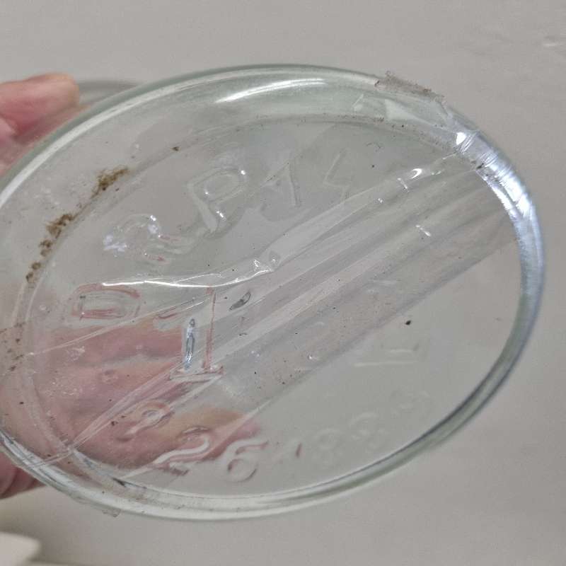 Vintage Glass Jar with lid - 1 1/2L Adler Progress Conservenglas
