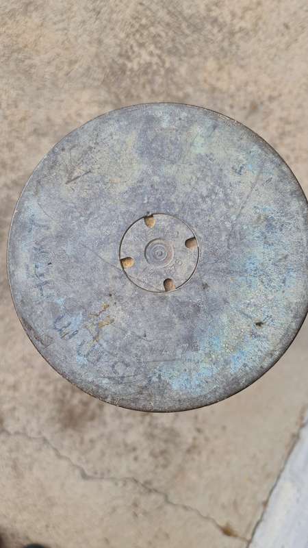 Very Large Vintage Brass Cannon Shell Casing M490 105mm