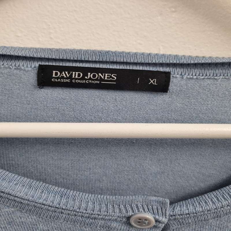 David Jones Light Blue Knitwear - Size XL