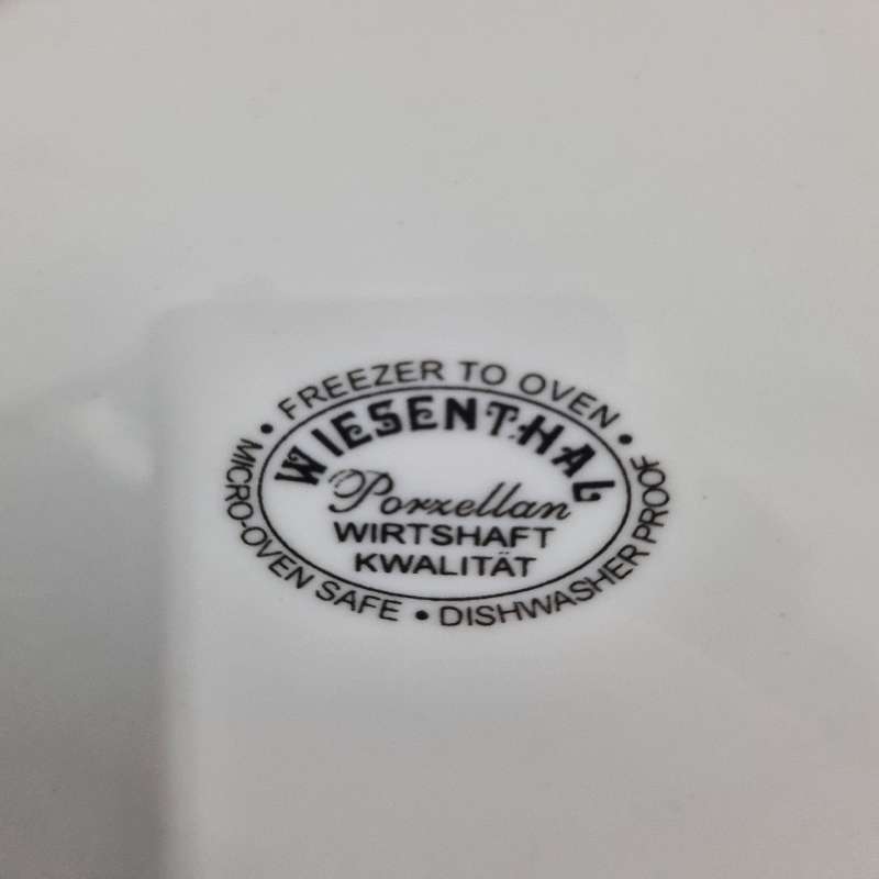 6 x Wiesenthal Porcelain Cake Plate - Made in Germany - Diameter - 19.5cm - Beautiful Rose detail