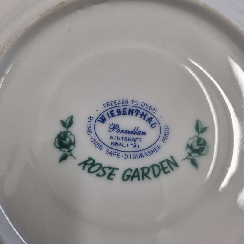 Wiesenthal Porcelain Trio - Rose Garden - Made in Germany - Cup and Saucer