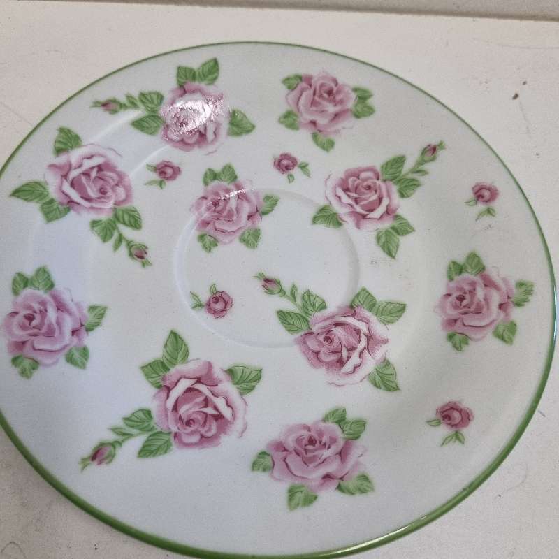 Wiesenthal Porcelain Trio - Rose Garden - Made in Germany - Cup and Saucer