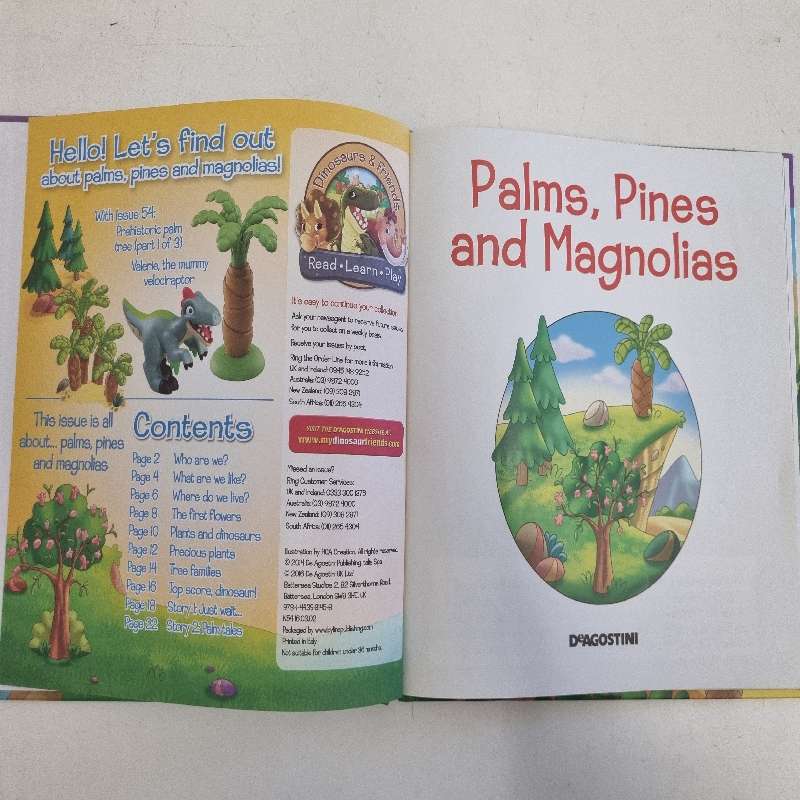Dinosaurs & Friends - Prehistoric plants - Palms, Pines and Magnolias - Deagostini book