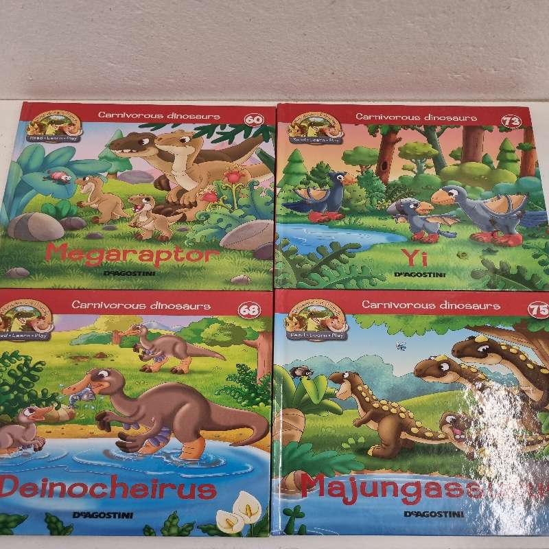4 x Dinosaurs & Friends books - Carnivorous Dinosaurs - Deagostini books - Great condition
