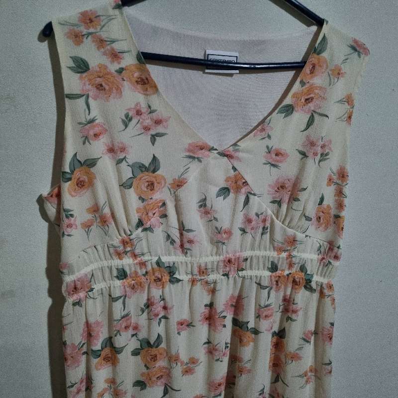 Long Floral Dress - Contempo - Size 16