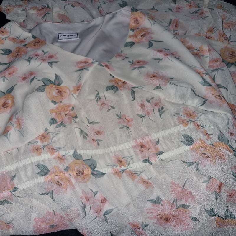 Long Floral Dress - Contempo - Size 16