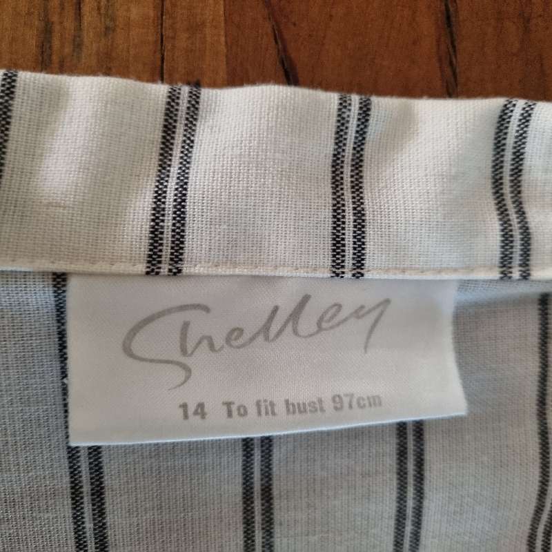 Vintage Retro Striped Jacket - Size 14