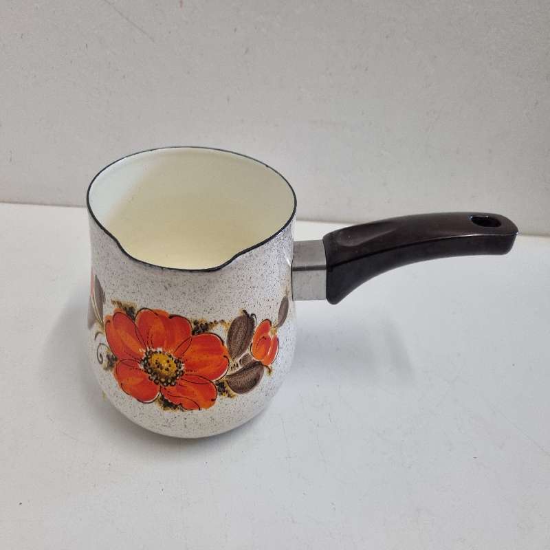 Vintage Enameled Show Pans Sanko Ware Sauce Pan - Made in Japan