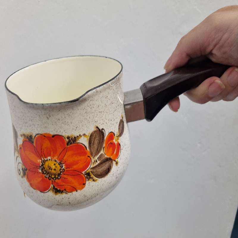Vintage Enameled Show Pans Sanko Ware Sauce Pan - Made in Japan
