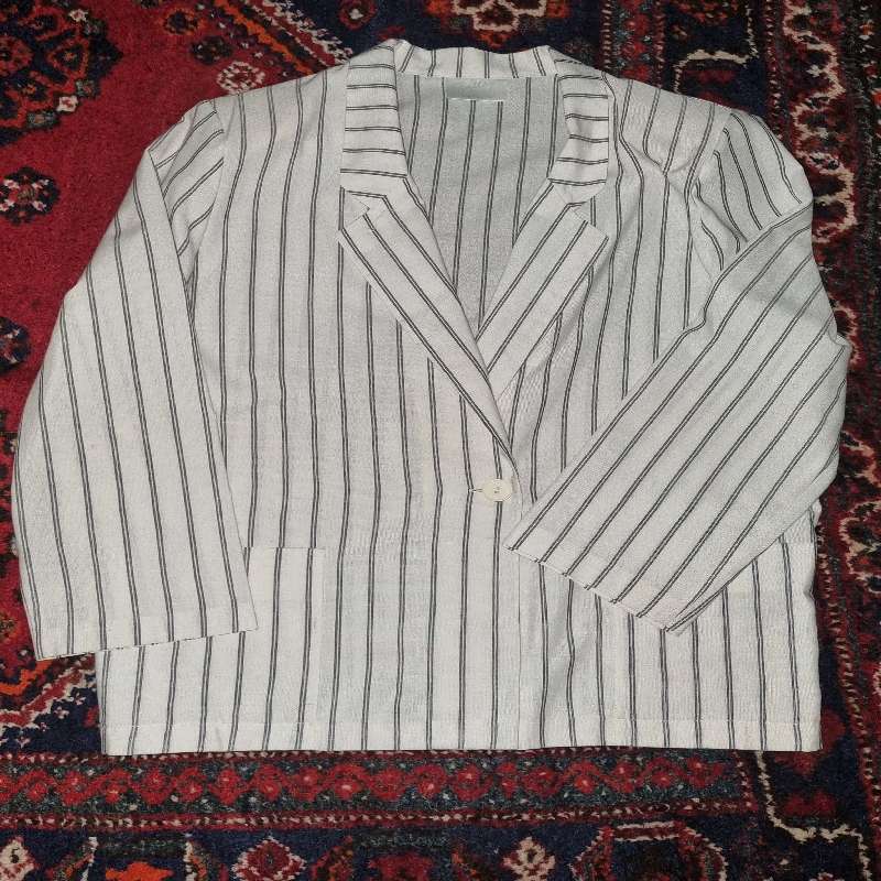 Vintage Retro Striped Jacket - Size 14