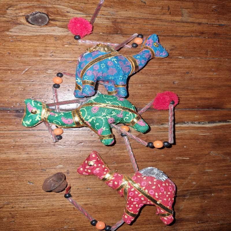 Colourful Camel Wall hanging - 3 camels