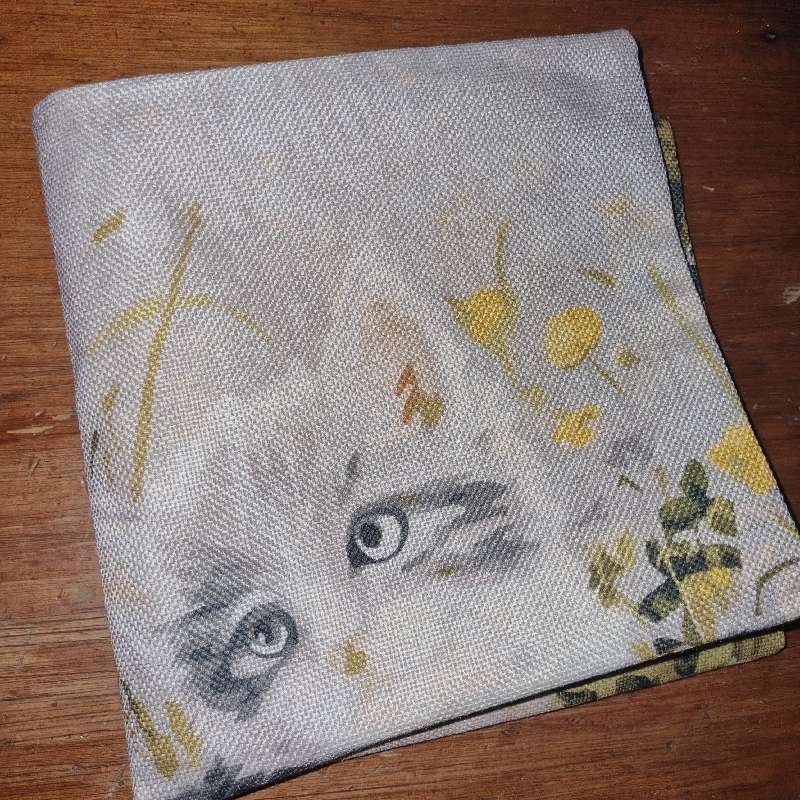 Scatter Cushion cover with cat detail - New