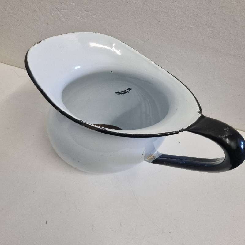 Vintage Enamel Jug - Perfect for flowers or decor piece