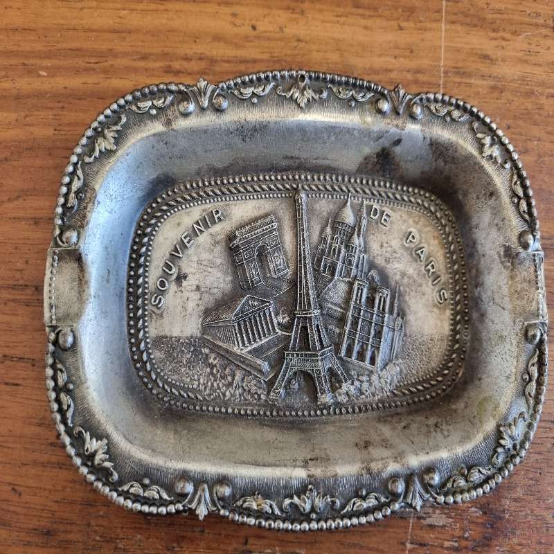 Metal Souvenir Paris Ashtray