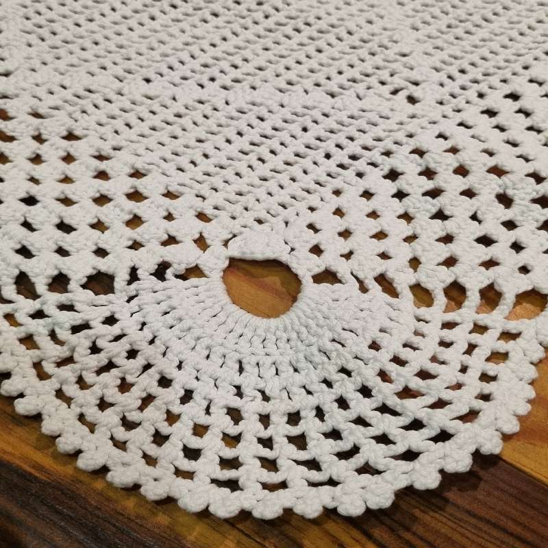 Vintage Crochet Doilie - 37cm x 34cm