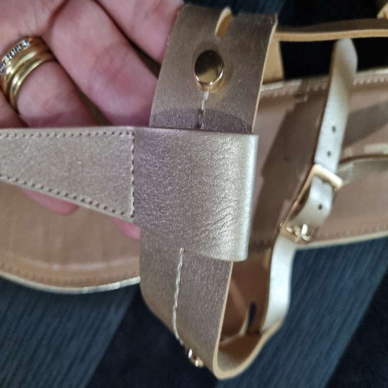 Gold Truworths Sandals - Size 7 - Perfect condition
