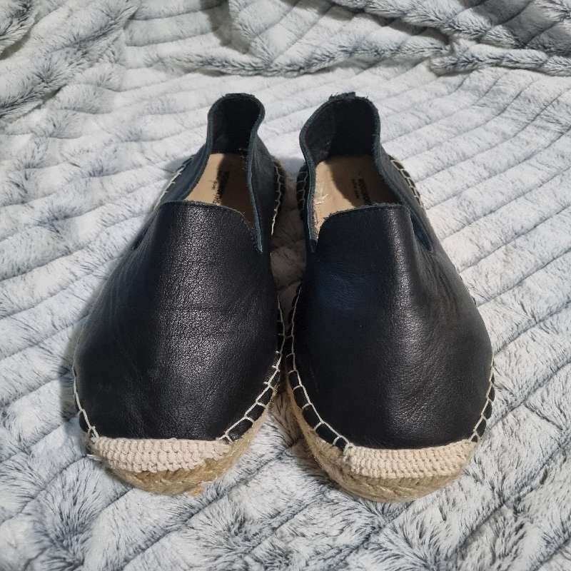 Woolworths black leather shoes - Size 7