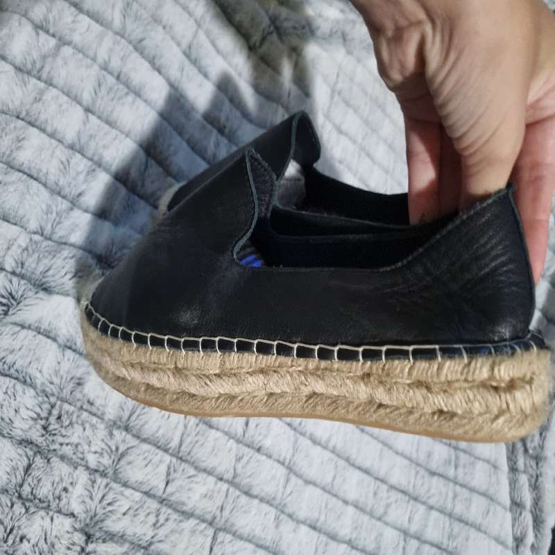 Woolworths black leather shoes - Size 7