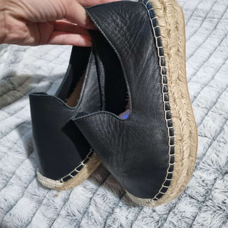 Woolworths black leather shoes - Size 7