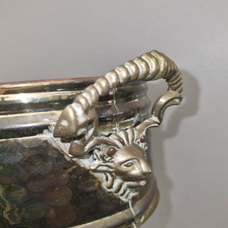 Large brass container - perfect for flowers or plants