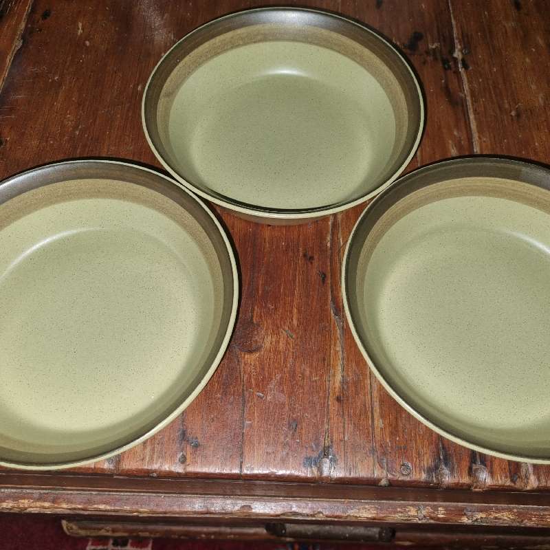 3 x Vintage Retro Desert Bowls / Dishes - Arrowstone - Japan