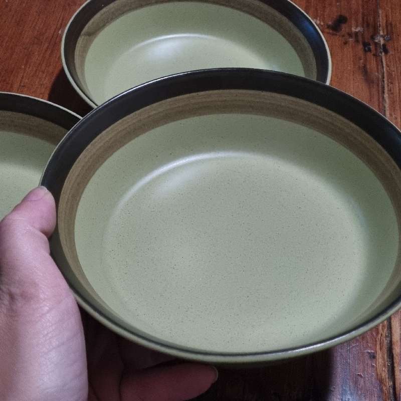 3 x Vintage Retro Desert Bowls / Dishes - Arrowstone - Japan
