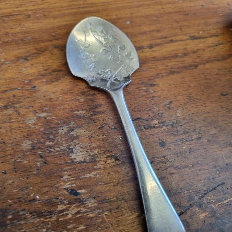 Vintage Silver Plated Sheffield Spoon - Engraved