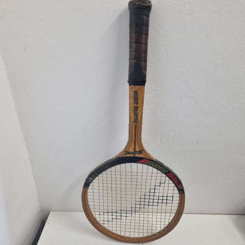 Vintage Slazenger Phantom Junior Wooden Racket - See pictures