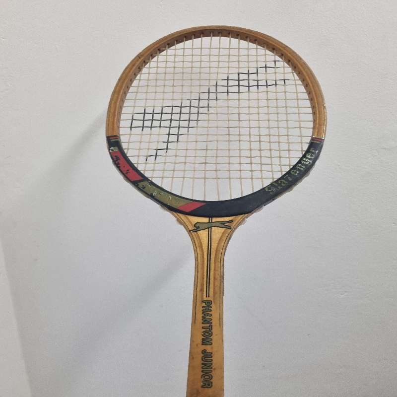 Vintage Slazenger Phantom Junior Wooden Racket - See pictures