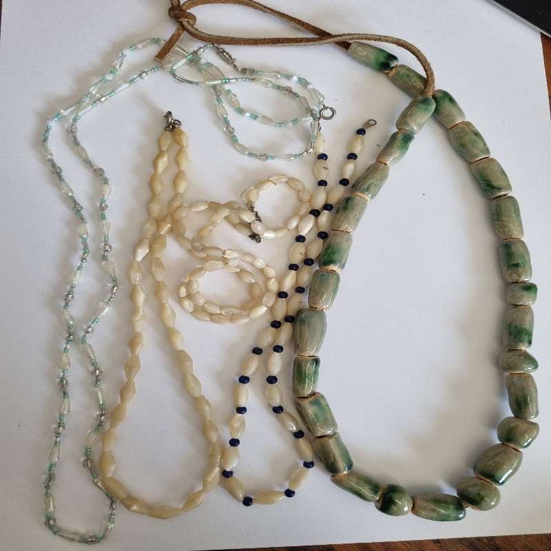 5 x Vintage Beaded Necklaces