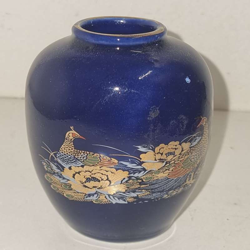 Small Blue Porcelain Vase - Height - 10cm