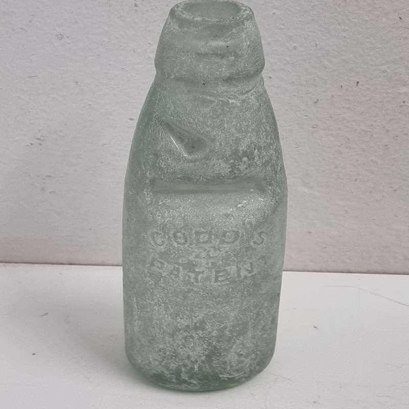 Antique Codd's bottle with marble