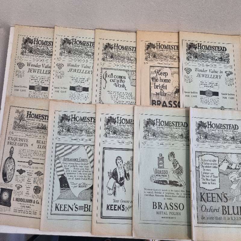 10 x Vintage Magazines - The Homestead - 1926 - 1929