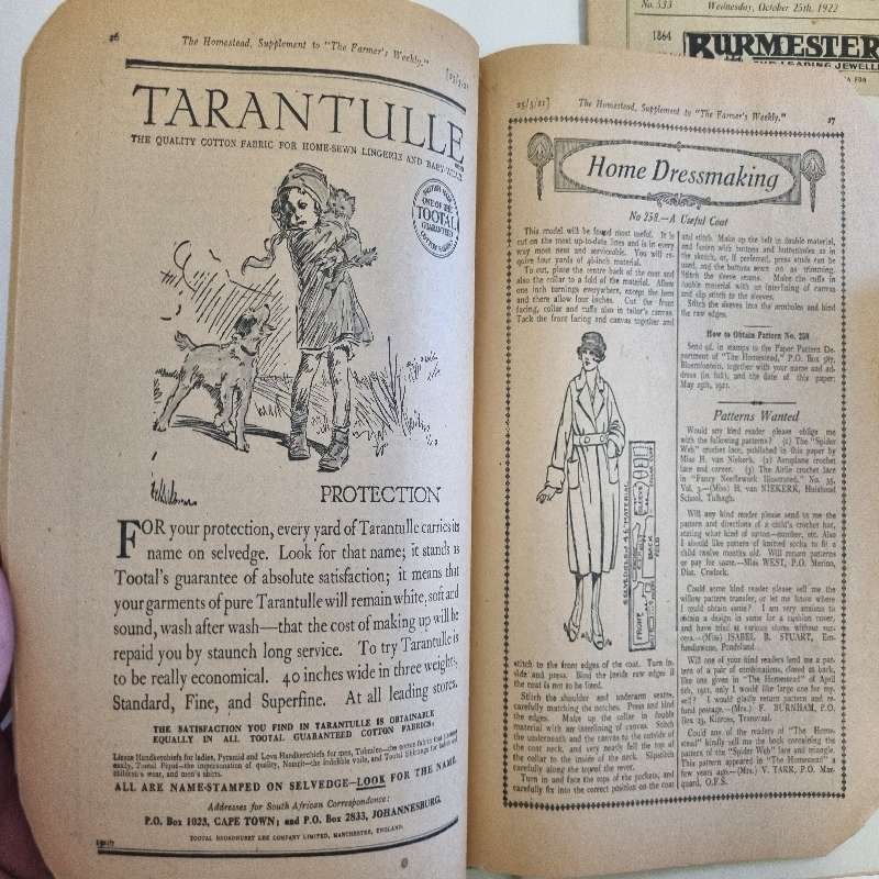 6 x Vintage Magazines - The Homestead - 1920 - 1922