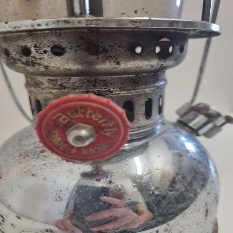 Vintage Butterfly Lantern - See pictures.  What you see is what you get