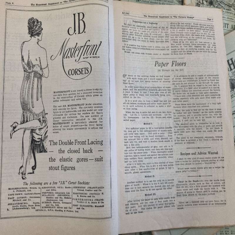13 x Vintage Magazines - The Homestead - 1923 - 1925