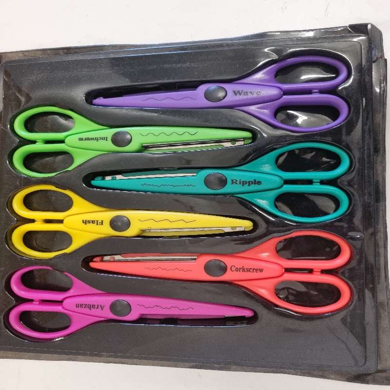 Set of 6 craft scissor - all sharp and working perfectly