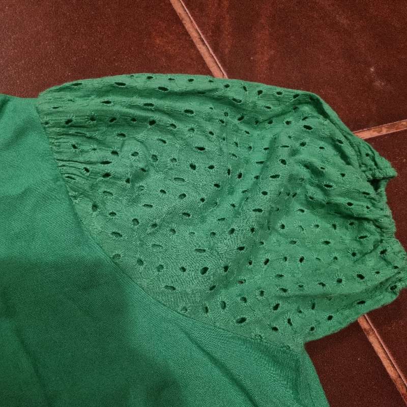 Beautiful Green Summer Dress with pockets - Size L
